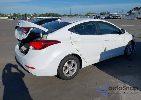 2015 Hyundai Elantra Se из США, поврежденный, VIN 5NPDH4AE4FH647587